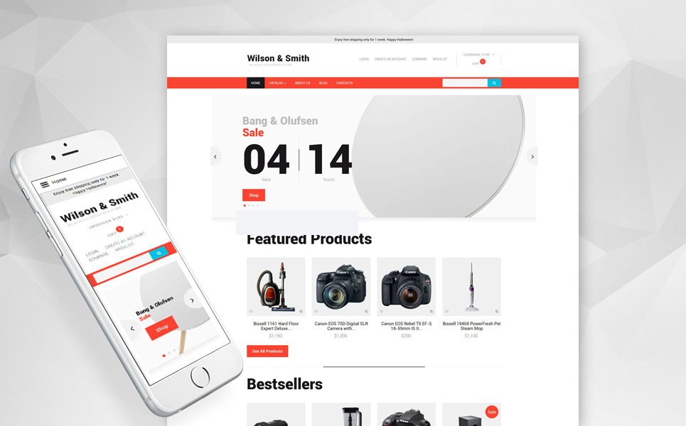 Electronics Store Responsive VirtueMart Template TMT