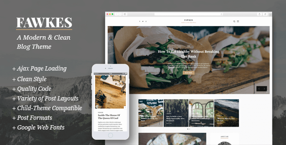 Fawkes - A Modern & Clean Blog Theme
           TFx