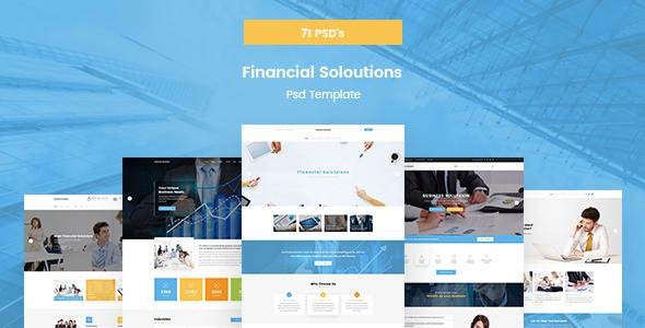 Financial Solutions - Financial & Business PSD Template
           TFx