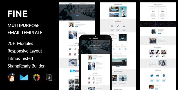 Fine - Multipurpose Responsive Email Template + Stampready Builder
           TFx