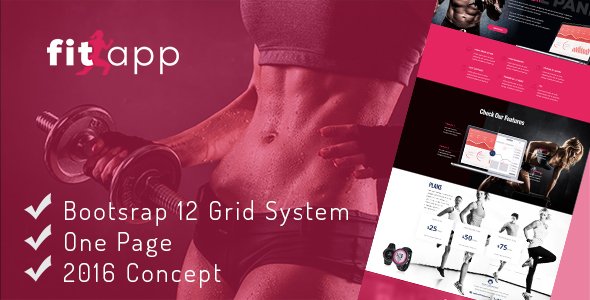 Fitness One Page Psd Template
           TFx
