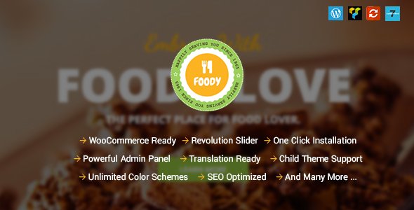 Foody - Responsive Food, Recipe Restaurant/Cafe WordPress Theme
           TFx
