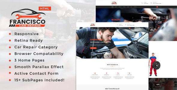 Francisco  || Auto Mechanic & Car Repair Template
           TFx
