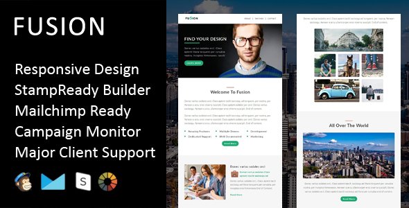 Fusion - Multipurpose Responsive Email Template + Stampready Builder
           TFx