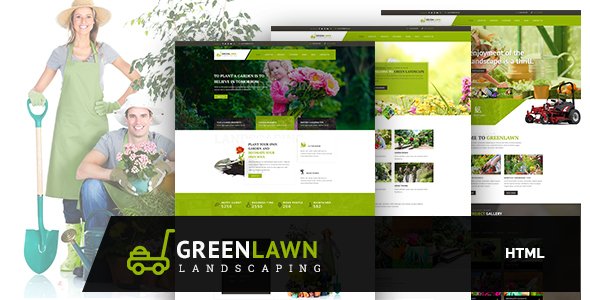 GREENLAWN- Gardening and Landscaping HTML Template
           TFx