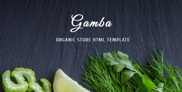 Gamba - Organic HTML Template
           TFx