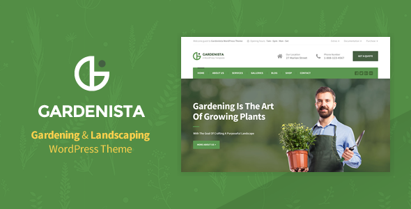 Gardenista - Gardening & Landscaping WordPress Theme
           TFx