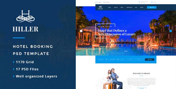 Hiller - Responsive Booking Hotel WordPress Theme
           TFx