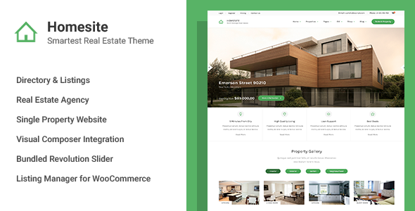 Homesite - Multi Concept Real Estate WordPress Theme
           TFx