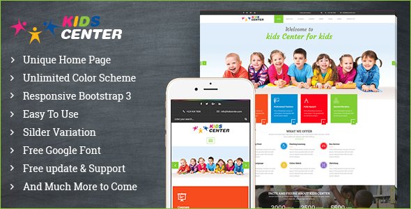 Kidcenter - Education Bootstrap Template
           TFx