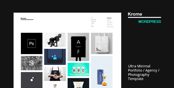 Krome - WordPress - Minimal Creative Portfolio / Agency / Photography
           TFx