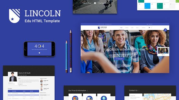 Lincoln Education - Education HTML Material Design
           TFx