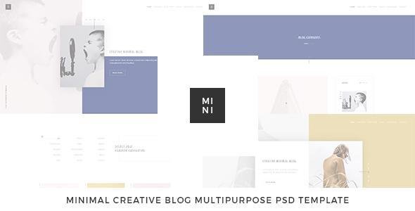 Mini - Creative Blog Multipurpose PSD Template
           TFx