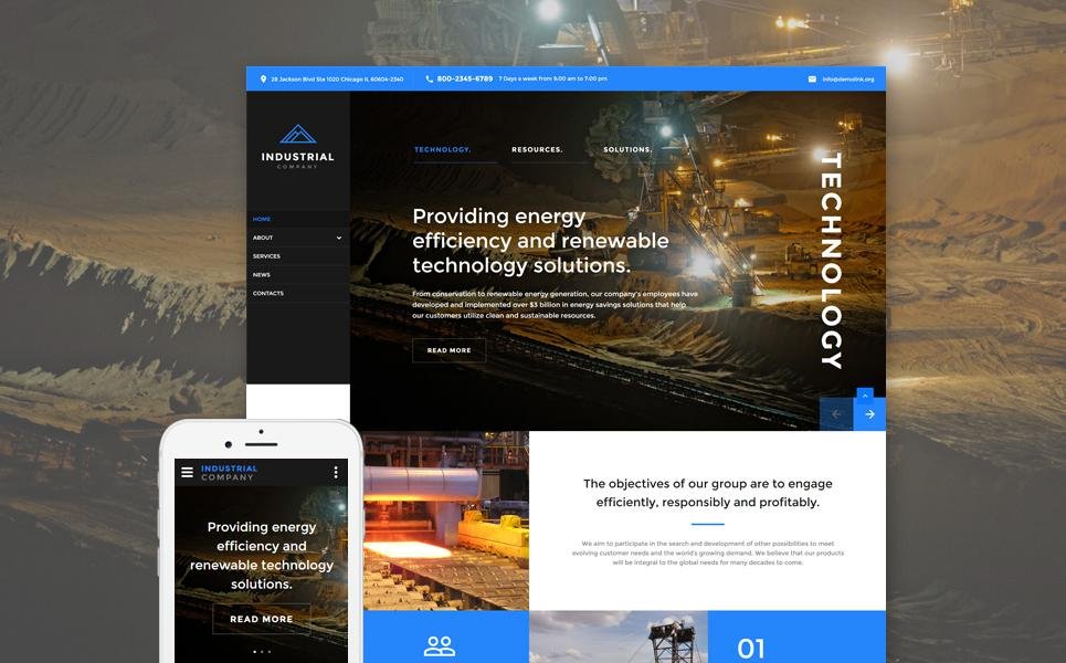 Mining Company Responsive Website Template TMT