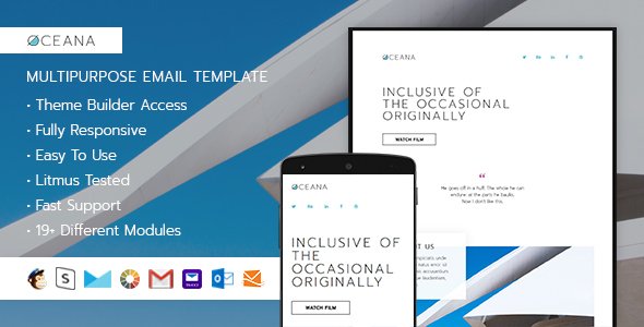 Oceana - Responsive Email + StampReady Builder
           TFx