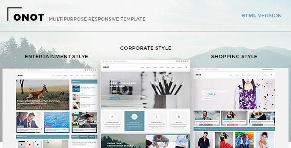 Onot - Multipurpose HTML5 Template
           TFx