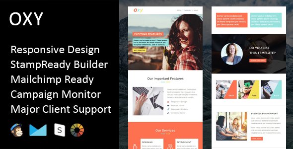Oxy - Multipurpose Responsive Email Template + Stampready Builder
           TFx