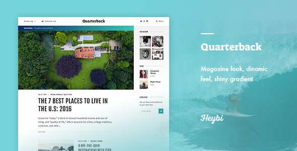 Quarterback: Responsive Magazine Theme
           TFx