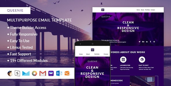 Queenie – Responsive Email + StampReady Builder
           TFx