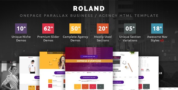 Roland - OnePage Parallax Business / Agency HTML Template
           TFx