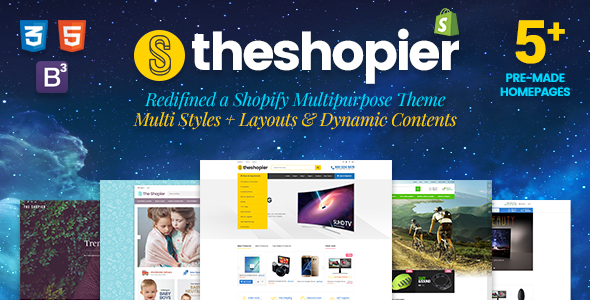 Shopier - Responsive Massive Dynamic Layout Shopify Theme
           TFx