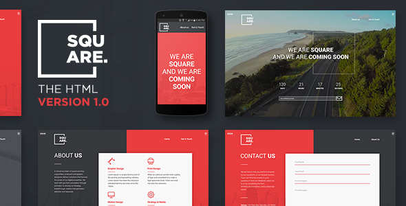 Square - Creative Coming Soon Template v1.0
           TFx