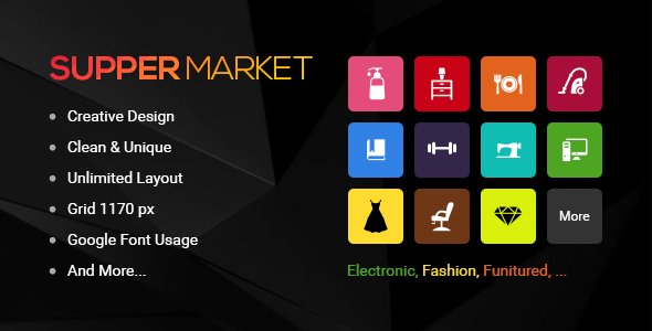 Supermarket - PSD Templates
           TFx