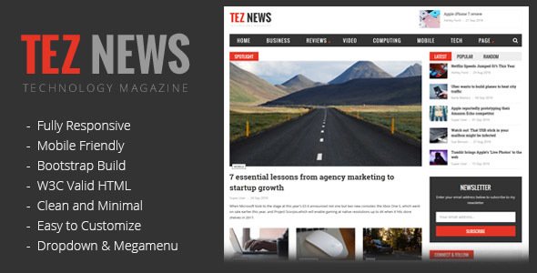 TezNews Magazine/News HTML5 Template
           TFx