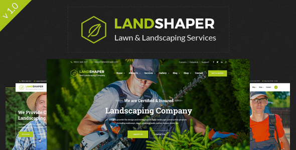 The Landshaper - Gardening, Lawn & Landscaping HTML Template
           TFx