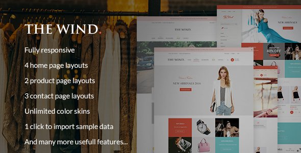 The Wind - Responsive Prestashop Theme
           TFx