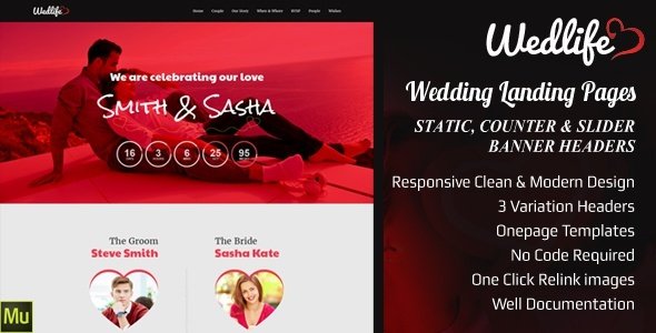 Wedding - Invitation Muse Templates
           TFx