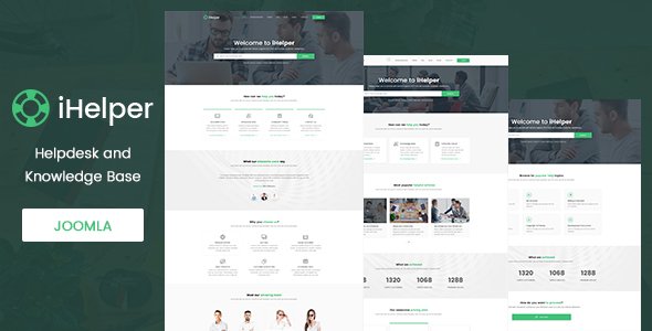 iHelper - Helpdesk and Knowledge Base Joomla Template
           TFx