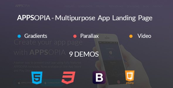 APPSOPIA - Multipurpose App Landing Page
           TFx