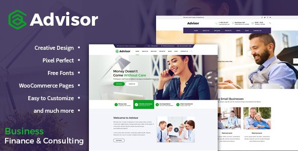 Advisor | Consulting, Business, Finance Template
           TFx
