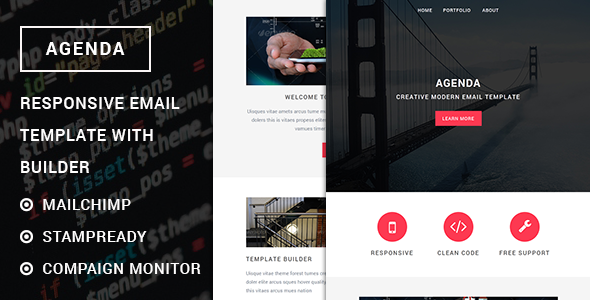 Agenda - Responsive email template with stampready builder
           TFx