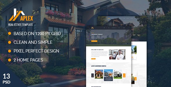 Aplex — Apartment Complex PSD Template
           TFx