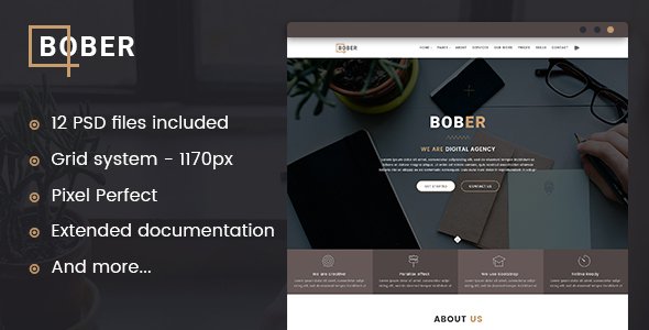 BOBER - Creative Digital Agency Template
           TFx