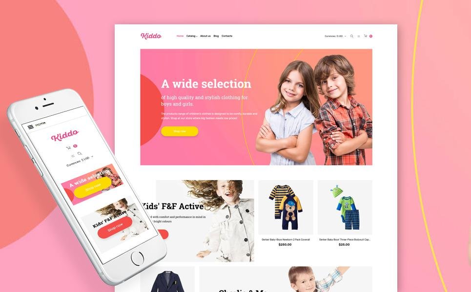 Baby Store Responsive VirtueMart Template TMT