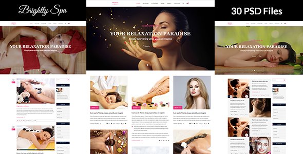 Brightly Spa - Beauty Blog - PSD Template
           TFx