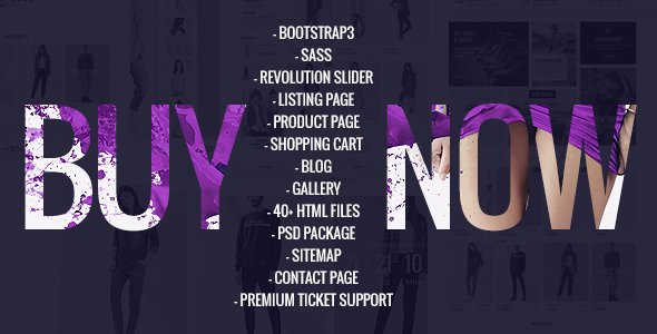 BuyNow Premium HTML eCommerce template
           TFx
