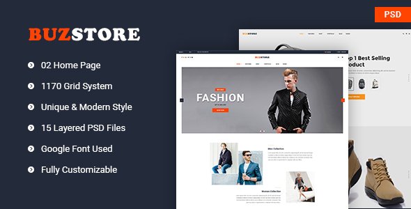 Buzstore - Fashion/Clothing eCommerce PSD Template
           TFx