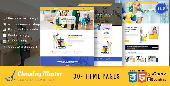 Clening Master - Cleaning Company HTML5 Template
           TFx