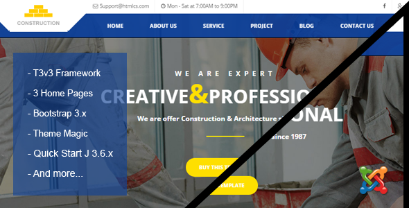Construction & Building Business Joomla Theme
           TFx