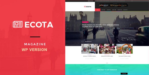 Ecota - News & Magazine WordPress Theme
           TFx