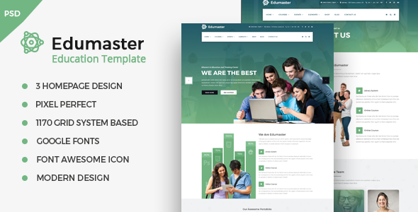 Edumaster - Education Learning PSD Template
           TFx