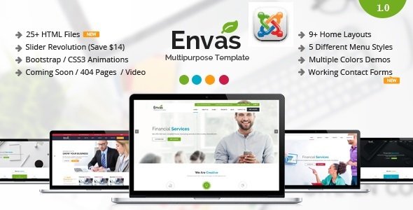 Envas - Multipurpose Business Joomla Template
           TFx