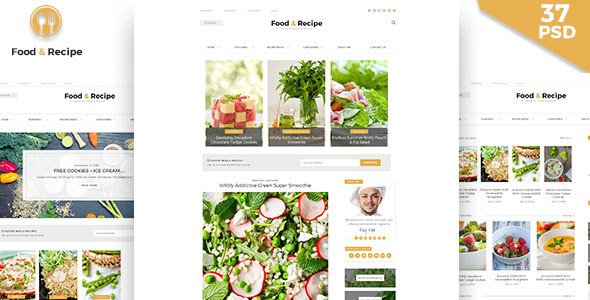 Food & Recipe - PSD Template
           TFx