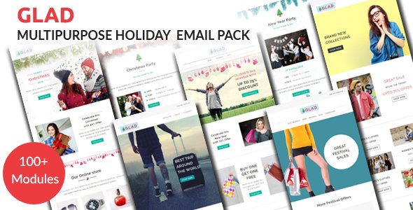 GLAD - Multipurpose Holiday Email Pack with Stampready Builder Access
           TFx