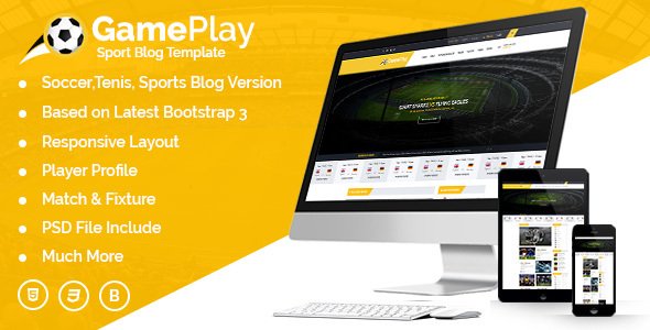 Gameplay Sports Club Blog And Magazine HTML Template
           TFx