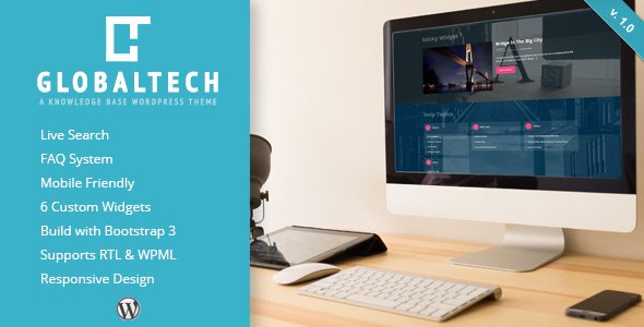 GlobalTech - Responsive Knowledge Base FAQ WordPress Theme
           TFx